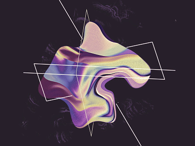 Esoteric slime color digital gradient space variation