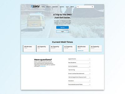 DMV Simplicity dmv material design ui ux