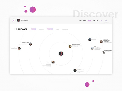 Discover Page design mockup platform student ui unite university ux