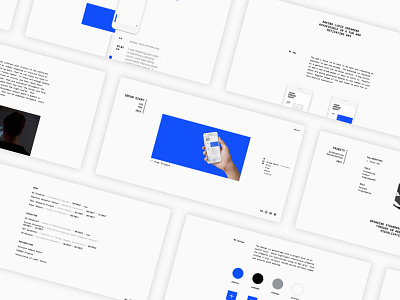 Portfolio blue clean mockup monospace portfolio redesign shadow