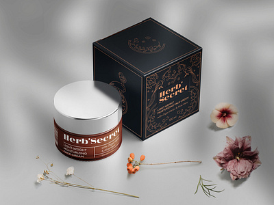 Herb' Secret High-End Cosmetics Packaging Design