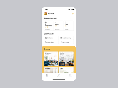 Smart Home App app app design applicaiton application ios smart home smarthome ui ui design uidesign ux design uxdesign