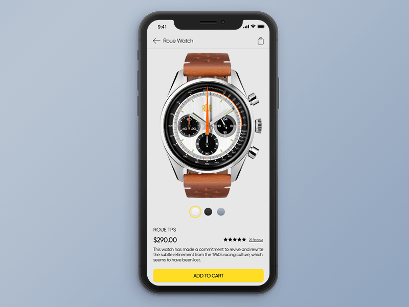 Watch Shop Application Concept