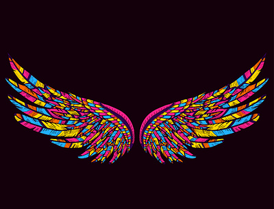 Wings design graphic design illustration vector