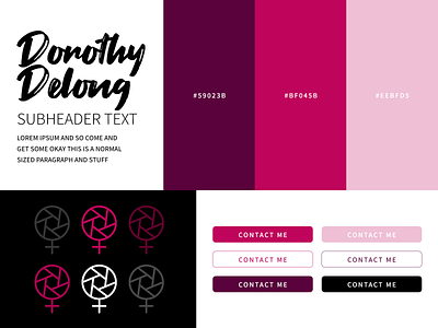 Dorothy Delong style tile for website redesign branding design graphic design