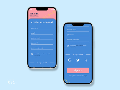 Daily UI 001 app dailyui design ui ux