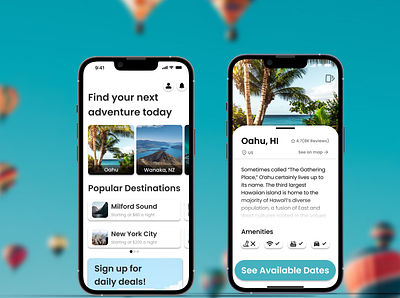 Find Your Next Adventure Travel App UI branding graphic design travel ui