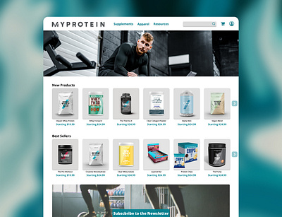 MYPROTEIN Homepage Redesign branding design typography ui ux