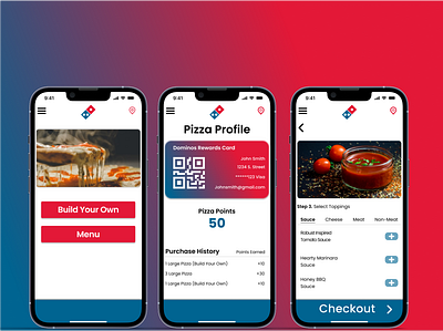 Domino's App Redesign branding design logo mobile ui ux