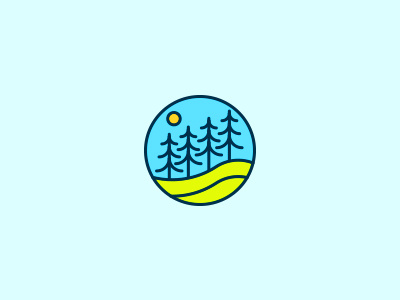 Forest pines logo