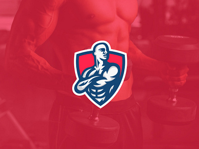 Personal trainer logo crossfit fitness gym logo muscular personal trainer