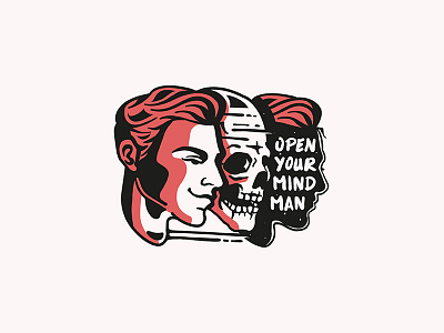 Open your mind man. avatar boy death illustration ink life man mind open skull tattoo your