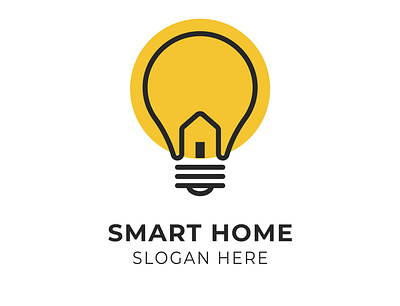Smart Home Logo branding graphic design home logo smart