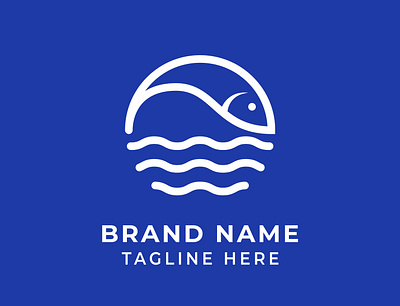 Fish Logo Design branding fish graphic design logo minimalist ocean restaurant sea