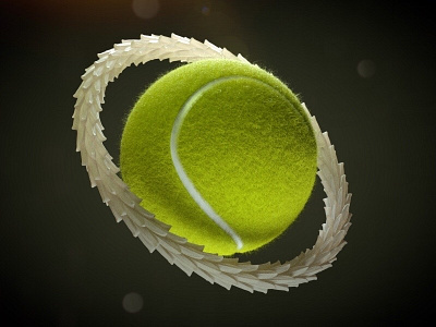 Tennis Ball cinema4d octane render