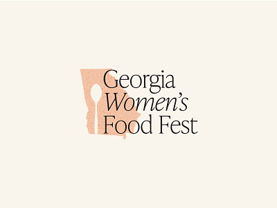 Georgia Women's Food Fest branding design feminine fest festival food festival illustration logo serif type typography women