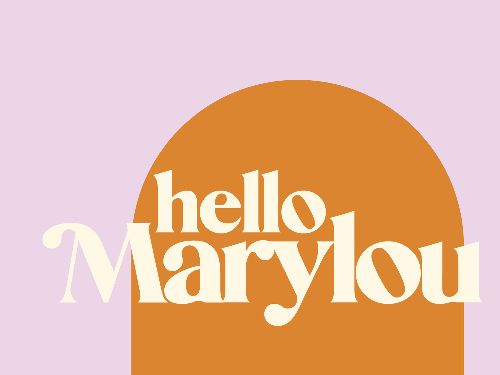 Hello Marylou by Emma Harris on Dribbble