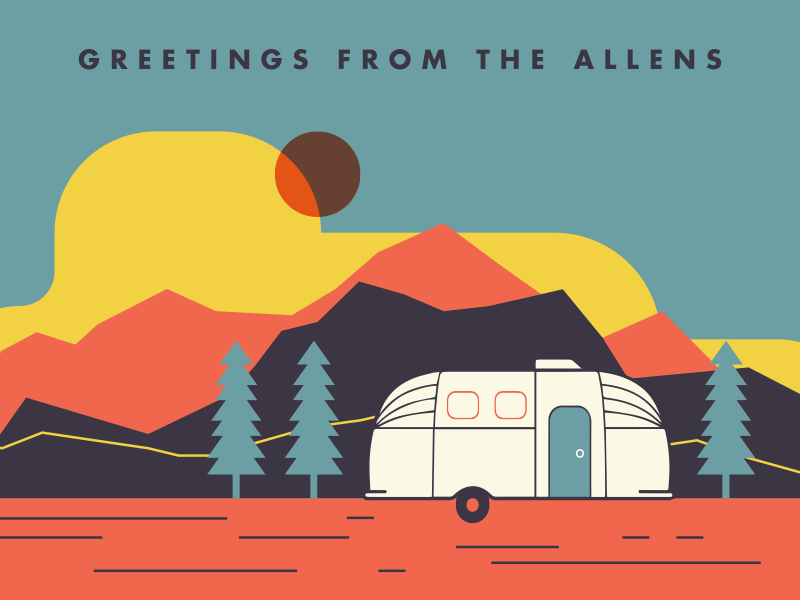 Airstream Postcard by Emma Harris on Dribbble
