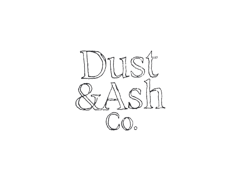 Dust & Ash Co Progress animation gif handwriting illustration lettering logo serif