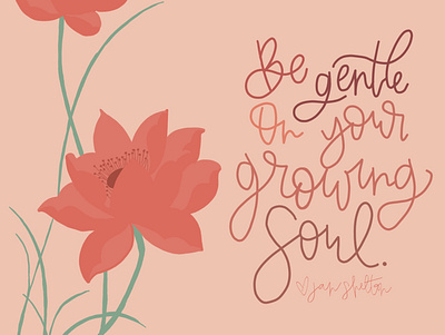 Be Gentle custom flowers gentle peace quotes