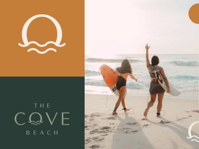 The Cove Beach logo beach brand identity brandidentity branding branding and identity branding design cairo design earthcolors illustration logo logodesign ui