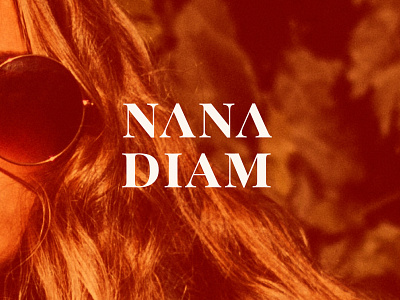 NANA DIAM brand identity branding branding and identity branding design cosmetics nanadiam type