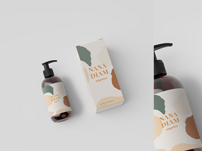 NANA DIAM Packaging brand identity branding branding and identity branding design logodesign mockup packaging