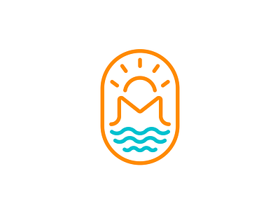 Casa Pnuma beach beach hostel beach house brand design branding design icon illustration isotype logo sea vector waves