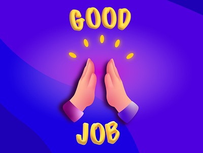 Icon - Good Job 3d design graphic design icon illustration vector