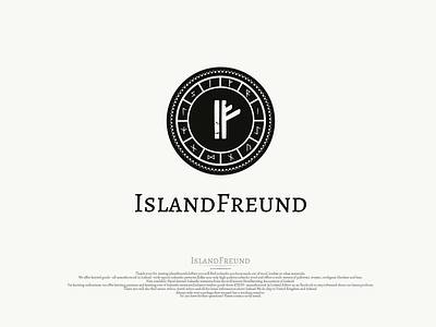 IslandFreund logo creation proces apparel island manufactured mythology ornaments runes viking