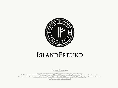 IslandFreund logo creation proces apparel island manufactured mythology ornaments runes viking