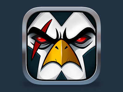 Roost Riders App Icon app icon cartoon chicken futuristic roost roost riders sci fi