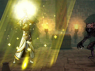 Spell Concept Animation: Bathe in Light health light warlock wizard mage animation bathe in light spell visual effects special effects mobile game blood gate