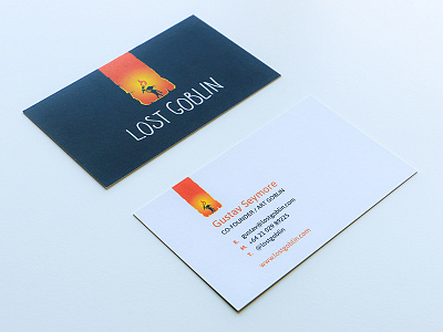 Lost Goblin Business Card brand business card games gaming goblin identity lost goblin print collateral print design visual identity