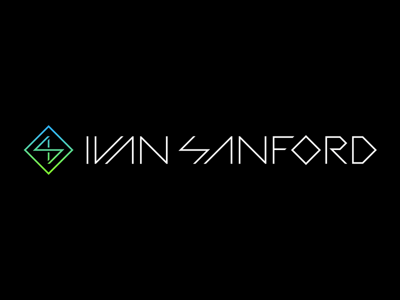 IVANS. Full Logo Intro animated intro branding diagonals futuristic geometric infinity logo motion graphics time visual identity