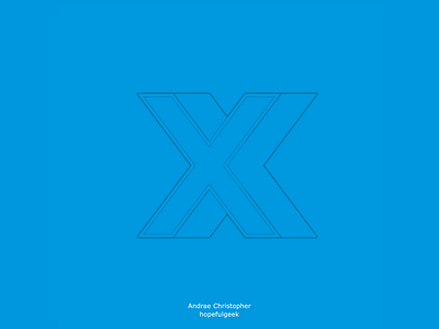 Letter X Light design lettermark letters logo logo design vector