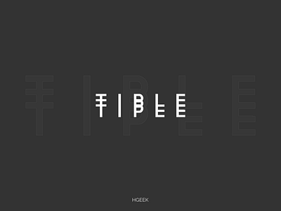 TRIPLE branding design lettermark letters logo logo design logodesign logotype logotype design logotypedesign monogram logo typography vector