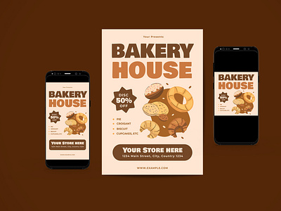Bakery House Flyer Set