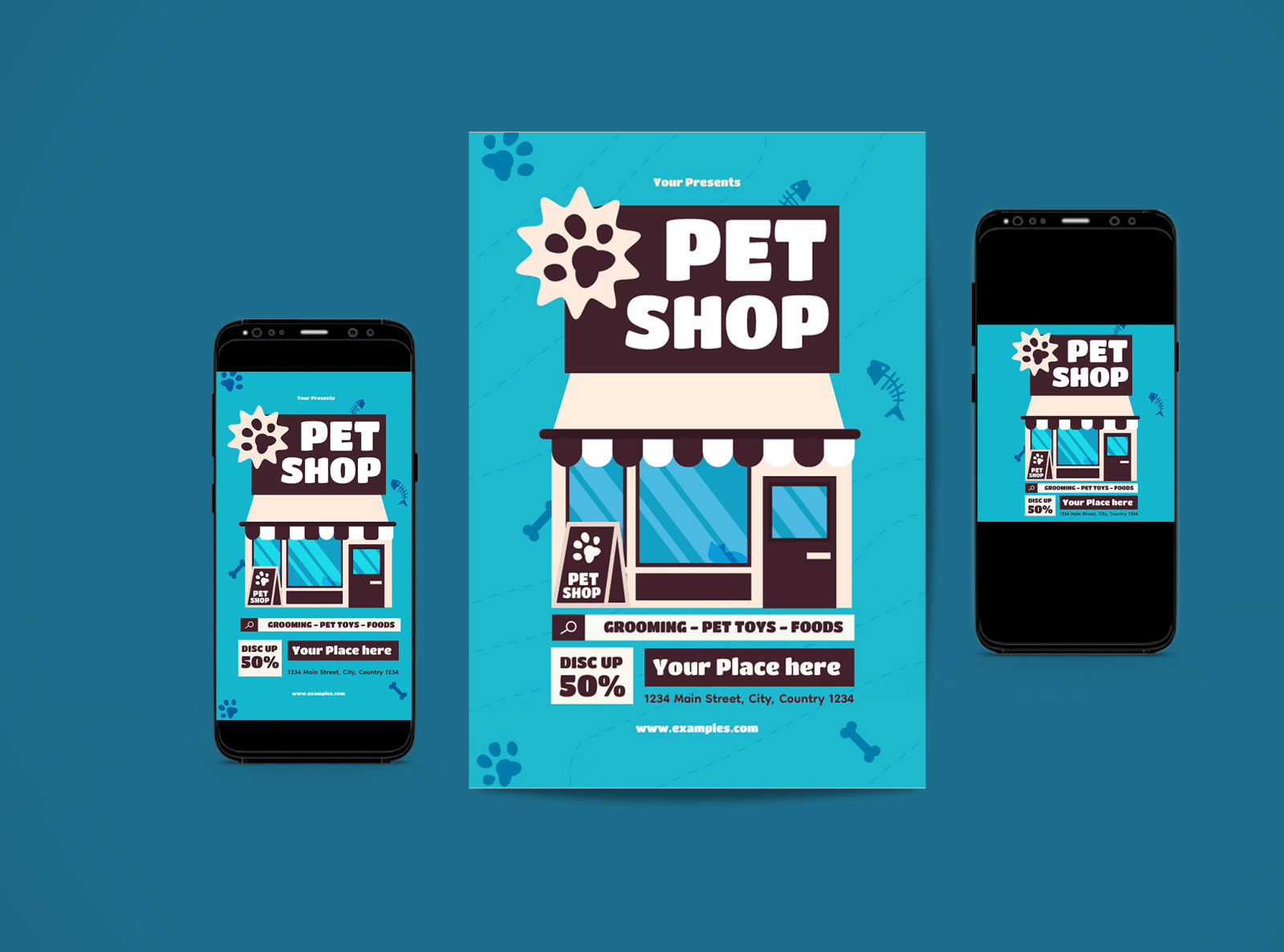 Pet Shop Flyer Set by Fadli Fadilah Syidiq on Dribbble