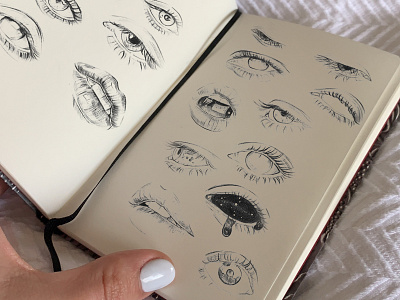 Eyes And Lips Study eyes lips sketch sketchbook