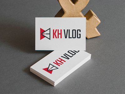 Logo Design of KH Vlog - YouTube Channel branding design graphic design logo logo design watercore