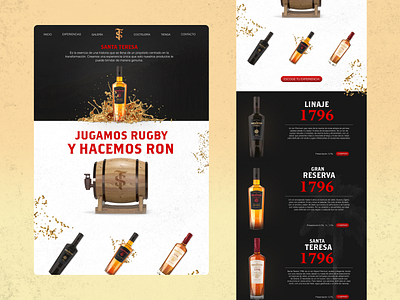 Santa Teresa - Website Concept design graphic design landing page ui ux website