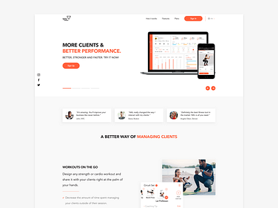 NXL Fitness Landing Page