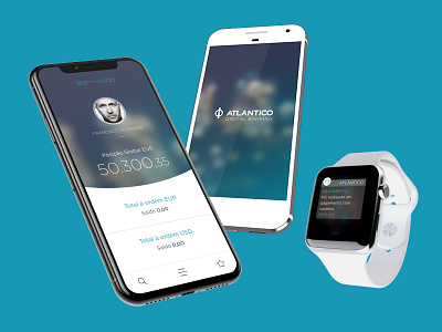Banco Atlântico App android app bank finance iphone iwatch mobile ui ux wear wearable