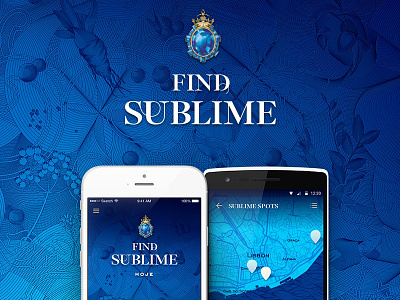 Find Sublime - Bombay Sapphire App android app ios maps mobile ui ux