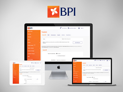 BPI Net Home Banking bank finance interaction mobile responsive ui ux web