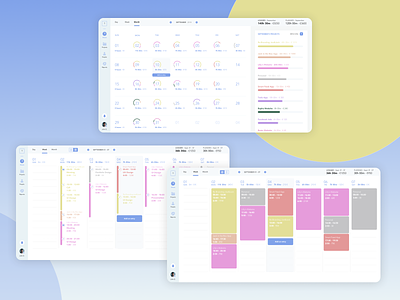 Time Tracker Dashboard ai calendar dashboard productivity schedule time tracker timely ui ux webapp webdesign
