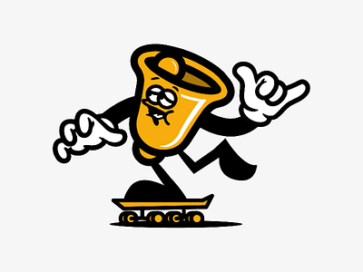 Bellboy illumination design mascot