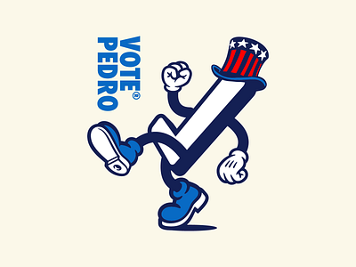 VOTE® PEDRO branding design illustration logo vector