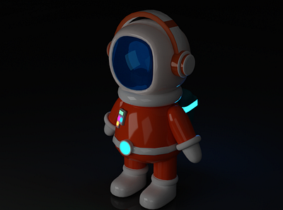 astronaut front 3d 3dmodelling astronaut baby blender blendercycles character character modelling chibi design low poly low poly 3d low poly art low poly design low poly modelling render space space suit